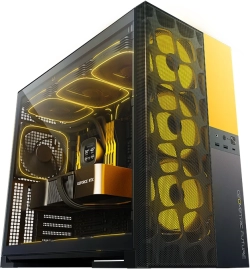 Кутия Geometric Future кутия Case EATX - Model 5 Vent Black-Yellow - 5 x 140 mm aRGB