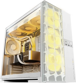 Geometric Future кутия Case EATX - Model 5 Vent White - 5 x 140 mm aRGB fans included