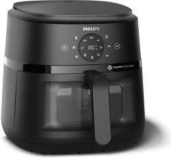  PHILIPS Airfryer, серия 2000 - 6.2 литра вместимост, с технология RapidAir, Лесен за използване сензорен екран с 9 функции