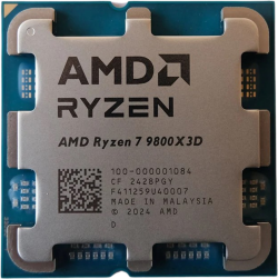 Процесор AMD Ryzen 7 9800X3D, AM5, 4.70 - 5.20 GHz, 8C-16T, 96MB cache, 120 W, AMD Radeon Graphics