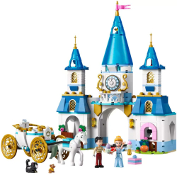 Продукт LEGO Princess Cinderella&amp;#039;s castle and horse-drawn carriage- 43275