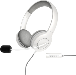 Слушалки Energy Office 3 3.5 mm&USB слушалки, бели