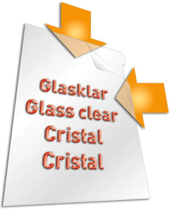 Durable Джоб за документи, L-образен, А4, 100 микрона, кристал, 10 броя