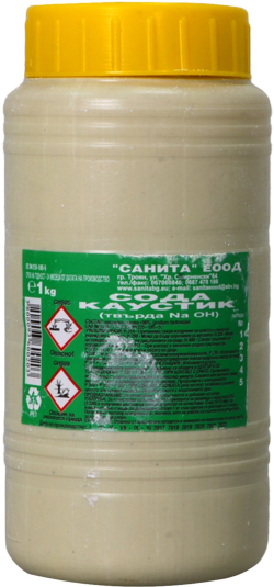 Почистващ продукт Сода каустик, 1 kg, на люспи