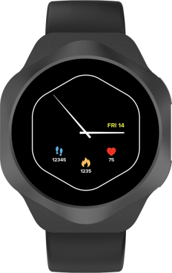 Смарт часовник CANYON Smart Watch Hexagon 88 BT-CALL Черен