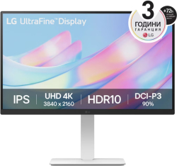 Монитор LG 27US500-W, 27" UHD 4K, IPS Panel Anti-Glare, 5ms, 1000:1, 300cd-m, 3840x2160