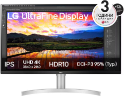Монитор LG 32UN650K-W, 31.5" UltraFine UHD LED AG, IPS, DCI-P3 95%, 5ms, 350 cd-m2