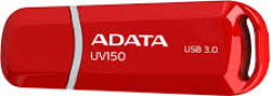 USB флаш памет ADATA UV150, 32 GB, USB 3.2, До 100 MB/s, Червен