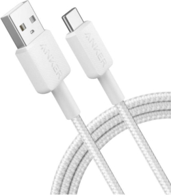 Anker 322 USB-A - USB-C кабел, 90см, бял