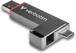 Хард диск / SSD Verbatim Dual QuickStick USB-C & USB-A USB 3.2 Gen 1 128GB