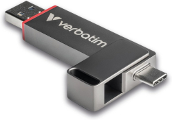 Хард диск / SSD Verbatim Dual QuickStick USB-C & USB-A USB 3.2 Gen 1 256GB