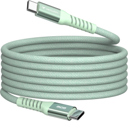 Кабел/адаптер Verbatim Sync & Charge USB-C to USB-C 100W Magnetic 120 cm - Green