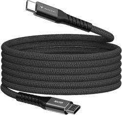 Кабел/адаптер Verbatim Sync & Charge USB-C to USB-C 100W Magnetic 120 cm - Black