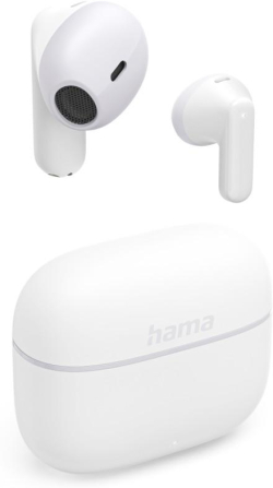 Hama Блутут слушалки Freedom Light II, Bluetooth, TWS, бял