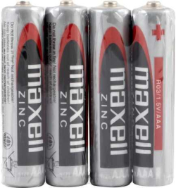 Цинково Манганова батерия MAXELL R03 1,5V -4 бр. в опаковка-
