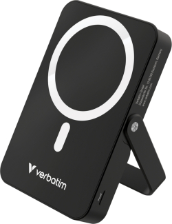 Външна батерия Verbatim Charge 'n' Go Power Bank with Stand Magnetic Wireless 10000mAh Black