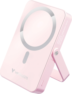 Външна батерия Verbatim Charge 'n' Go Power Bank with Stand Magnetic Wireless 10000mAh Pink