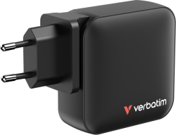 Принадлежност за смартфон Verbatim Mini GaN Charger 165W 4 Port US plug with EU and UK adaptors