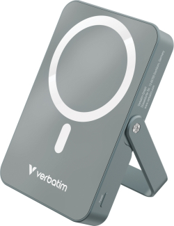 Външна батерия Verbatim Charge 'n' Go Power Bank with Stand Magnetic Wireless 10000mAh Grey