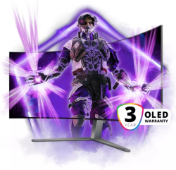 Монитор AOC AG456UCZD, 44.5" Curved 800R OLED, 3440x1440@240Hz, 0.03ms