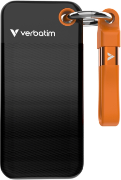 Хард диск / SSD Verbatim Pocket SSD USB 3.2 Gen 2 2TB Black-Orange