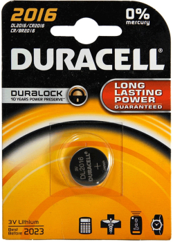 Батерия DURACELL CR2016, 3V, Литиева