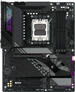 Дънна платка GIGABYTE X870E AORUS ELITE WIFI 7, Socket AM5, 4 х DDR5, 256 GB, ATX