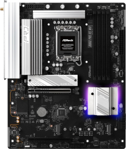 Дънна платка ASRock B860 Pro RS WiFi, Intel B860, 4x DDR5 слота, 256 GB, ATX