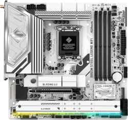 Дънна платка ASRock B860M Steel Legend WiFi, LGA1851 сокет, 4x DDR5 слота, 256 GB, Micro ATX