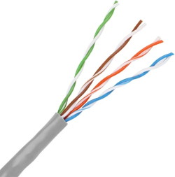 Инсталационен LAN кабел  VCom кабел меден UTP Copper cable 4Pair Cat5e 24AWG 305m - NC514-305 Cu