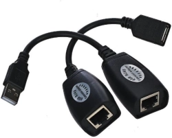 Кабел/адаптер VCom удължител USB Extension over LAN - USB AM - AF - CU824