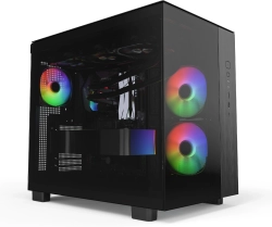 Montech кутия KING 65 Pro, Dual Chamber Mid-tower Case, 3 ARGB Fans, Black