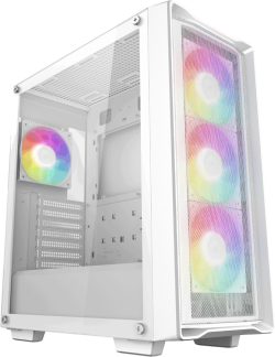 Кутия DeepCool CC560 MESH WH V2, Mid Tower, Mini-ITX/Micro-ATX/ATX, 2xUSB3.0, 1xAudio