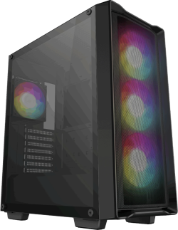 Кутия DeepCool CC560 MESH V2, Mid Tower, Mini-ITX/Micro-ATX/ATX, 2xUSB3.0, 1xAudio