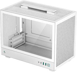 Кутия DeepCool CH160 WH, Mini Tower, Mini-ITX, 2xUSB3.0, 1xType-C Gen 2, 1xAudio