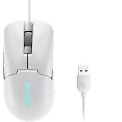 Мишка LENOVO Legion M300s RGB - 6 бутона, 8000 dpi, Бяла
