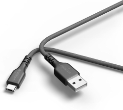 Кабел/адаптер HAMA uRage Кабел USB uFlex, USB-A - USB-C, 2.20 m, черен