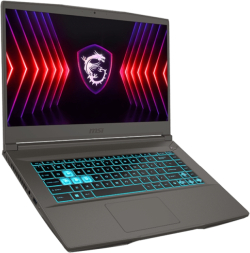 Лаптоп MSI Thin 15 B12UC, Intel Core i5-12450H, 512GB SSD, 8 GB DDR4, 15.6" FHD 144Hz IPS, GeForce RTX 3050 4GB GDDR6, WiFi 6E