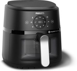 PHILIPS Airfryer, серия 2000 - 1300 W, 220 – 240 V, 50 - 60 Hz, Вместимост 3.2 литра, 9 програми, Технология Rapid Air; NA211/00
