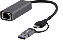 TNB USB Хъб, USB Type-A-USB Type-C към RJ45, 2.5 Gbps