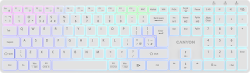 Клавиатура CANYON keyboard HKB-W11 UK-US RGB Dual Mode Wireless Бяла