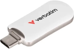 USB флаш памет Verbatim Plectra, 64 GB, USB Type-C бяла