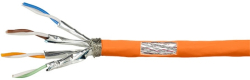 Инсталационен LAN кабел  CABLE S-FTP Cat.7 50m, PrimeLine CPV0059, Orange, 50 метра