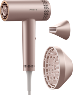  PHILIPS Hair dryer 1400W Series 8000 ThermoShield Advanced technology 10 heat and speed settings ionic care pink