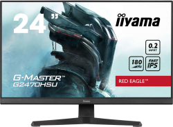 Монитор Геймърски IIYAMA G2470HSU-B6, 23.8'', Gaming monitor, Fast IPS panel, 16:9, FHD 1920x1080, 300cd/m2, 1000:1, 0.2ms, 180Hz