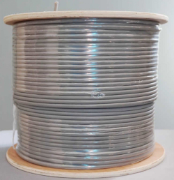 Инсталационен LAN кабел Кабел FTP Cat5e 25AWG 0.45mm Xcom Cu, Сив, 500 метра