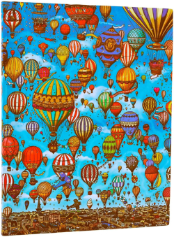 Paperblanks Тефтер Balloon Festival, Ultra, широки редове, мека корица, 88 листа