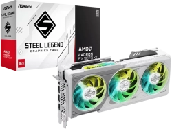 Видеокарта ASROCK Video Card AMD Radeon RX 9070 XT Steel Legend 16GB GDDR6 256-bit HDMI 3x DP