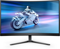 Монитор Philips Evnia 27M2C5500W, 27" Curved 1000R, Fast VA, WLED, 2560x1440@240Hz, 1ms GtG