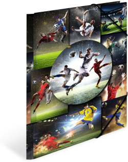  Herma Папка Football, картонена, с ластик, A4